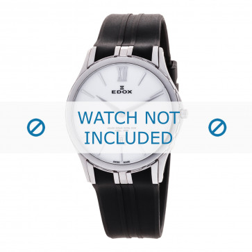 Edox bracelet de montre 27033-3-BIN Silicone Noir